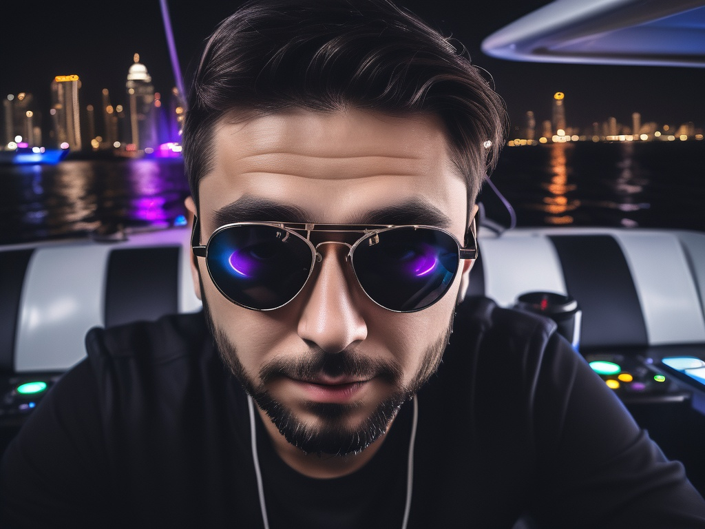 DJ Psix with aviators